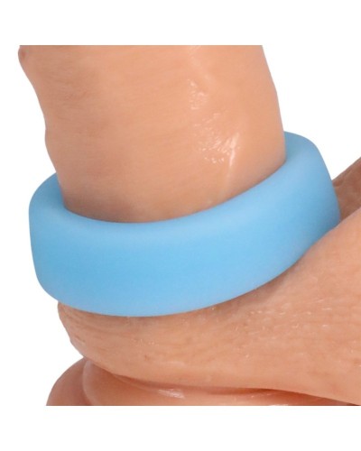 Cockring phosphorescent The Big O 32 mm Bleu sextoys et accessoires sur La Boutique du Hard