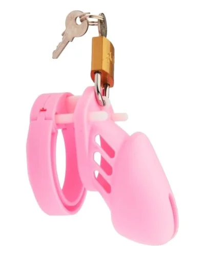 Cage de Chasteté Sily 7 x 3.3cm Rose sextoys et accessoires sur La Boutique du Hard