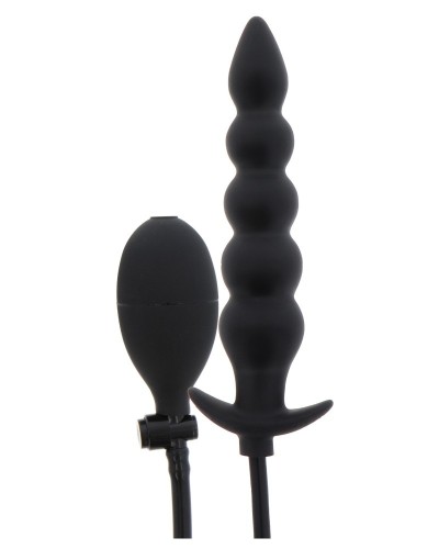 Plug gonflable Ribbed Advanced 18.5 x 4 cm Noir sextoys et accessoires sur La Boutique du Hard