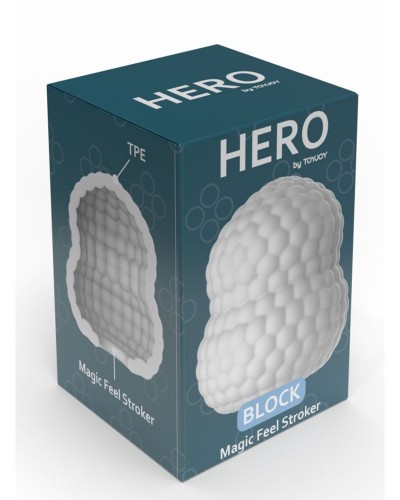 Oeuf de Masturbation Hero Block Blanc sextoys et accessoires sur La Boutique du Hard