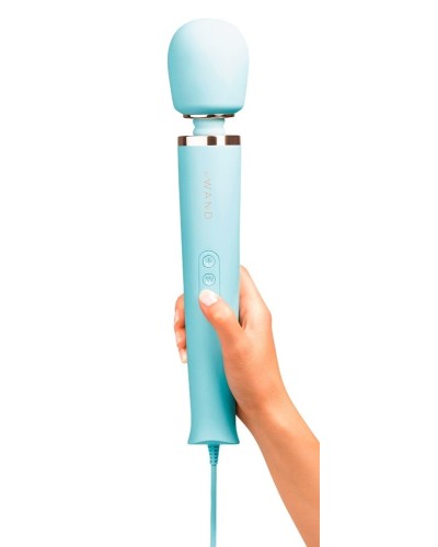 Wand Powerful Plug-In 34cm - Tête 62mm Bleu Ciel sextoys et accessoires sur La Boutique du Hard