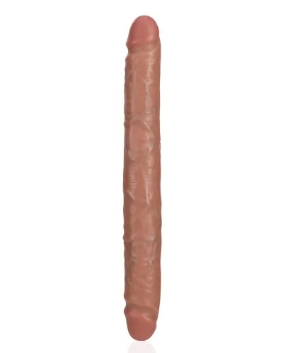 Double Gode Straight Slim 30.5 x 3.5cm Marron sextoys et accessoires sur La Boutique du Hard