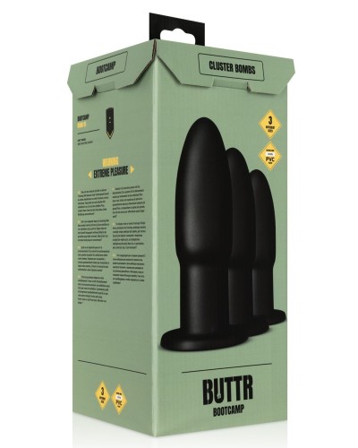 Kit de Plugs Cluster Bombs 3 Plugs sextoys et accessoires sur La Boutique du Hard