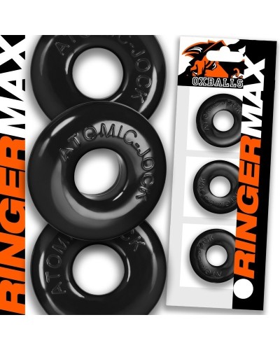 Lot de 3 Cokrings Ringer Max 20 mm Noirs sextoys et accessoires sur La Boutique du Hard