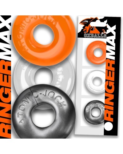 Lot de 3 Cockrings Ringer Max 20 mm Hazard sextoys et accessoires sur La Boutique du Hard