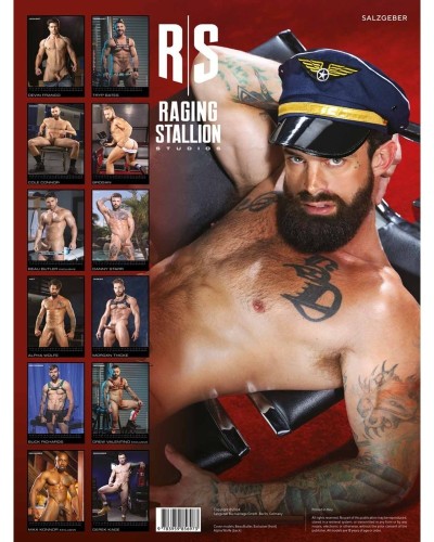 Calendrier 2025 The Men of Raging Stallion sextoys et accessoires sur La Boutique du Hard