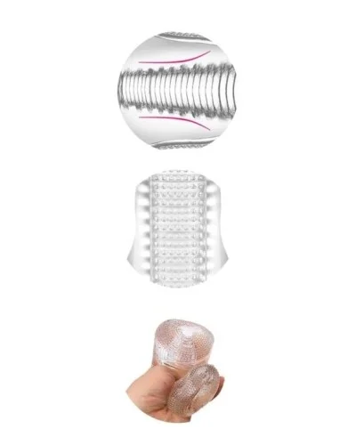 Masturbateur Transparent Cleardual 12cm sextoys et accessoires sur La Boutique du Hard