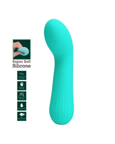 Stimulateur Prostatique Vibrant Faun 14 x 3.4cm Turquoise sextoys et accessoires sur La Boutique du Hard