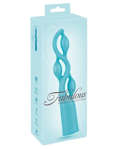 Vibro Fabulous 18 x 4cm Turquoise sextoys et accessoires sur La Boutique du Hard