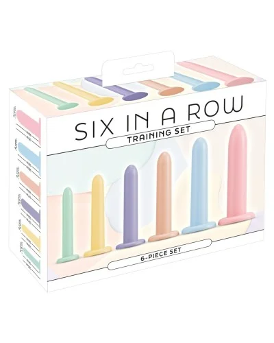 Kit de 6 Plugs d'Entraînement Six In A Row sextoys et accessoires sur La Boutique du Hard