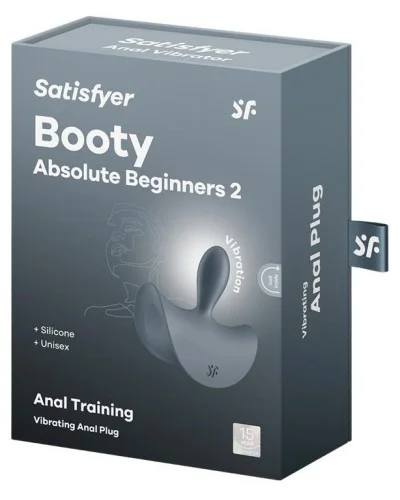 Plug Anal Vibrant Booty Absolute 2 Gris sextoys et accessoires sur La Boutique du Hard