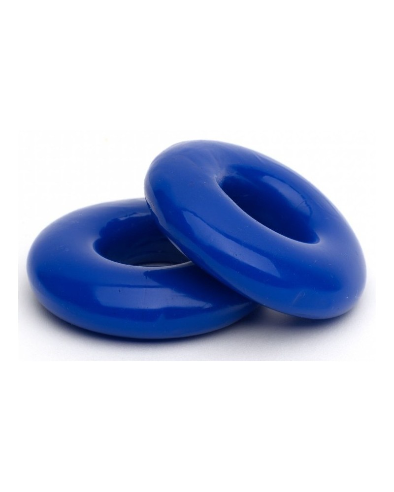 Lot de 2 Cockrings souples Stacker 20 mm Bleus sextoys et accessoires sur La Boutique du Hard