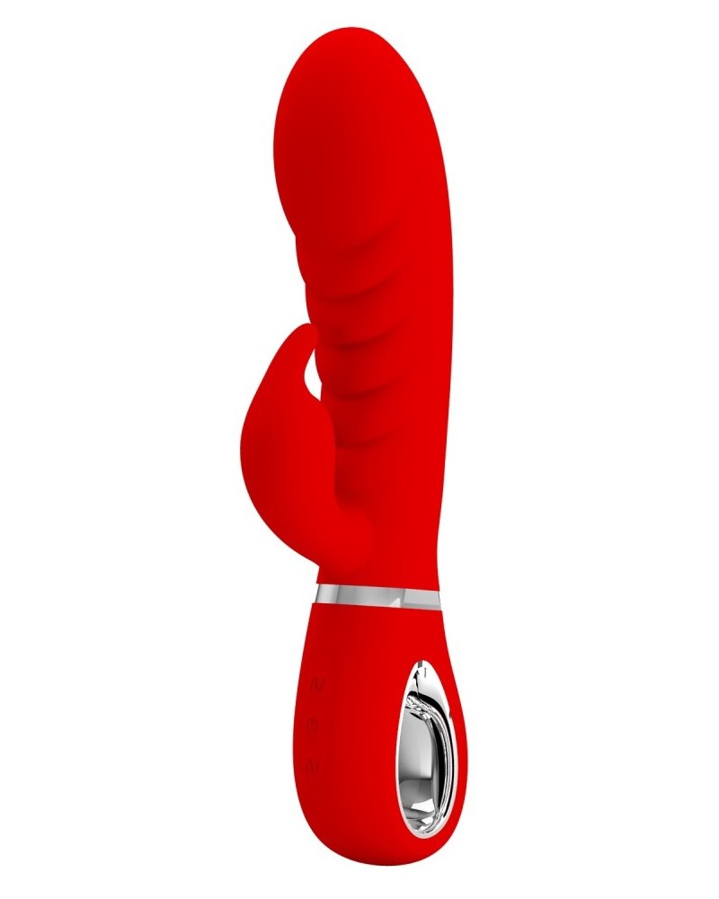 Vibro Rabbit Prescott 12 x 3.9cm Rouge sextoys et accessoires sur La Boutique du Hard