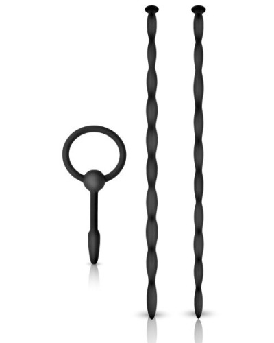 Lot de 3 Tiges et Plug d'urètre Knot Long 27 cm - Diamètre 7 à 10mm sextoys et accessoires sur La Boutique du Hard