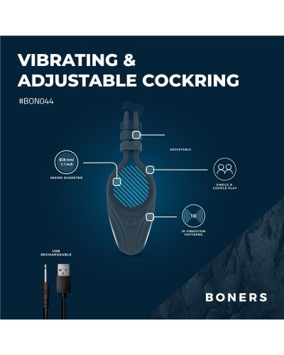 Cockring ajustable vibrant Adjust Vibes 10 Vibrations sextoys et accessoires sur La Boutique du Hard