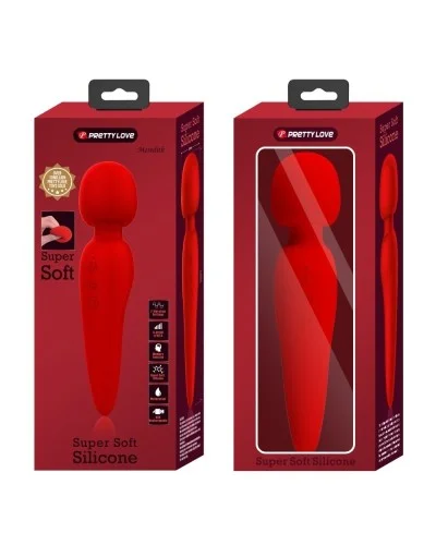 Wand Meredith 21.5cm Tête 50mm Rouge sextoys et accessoires sur La Boutique du Hard