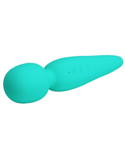 Wand Meredith 21.5cm Tête 50mm Turquoise sextoys et accessoires sur La Boutique du Hard