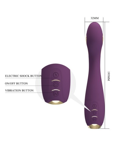 Vibro Point G Électro Connecté Hector 16 x 3.8cm Prune sextoys et accessoires sur La Boutique du Hard